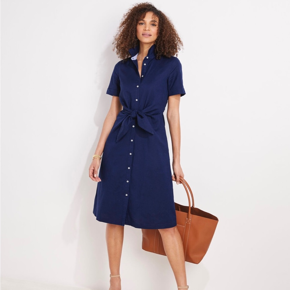 Westerly Tie-fit Linen dress